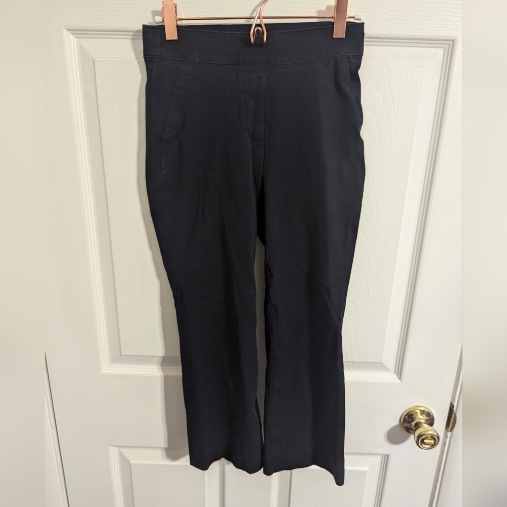 Spanx Womens XS Polished Kick Flare Pants Size True Blue Pull On 20367R Cropped